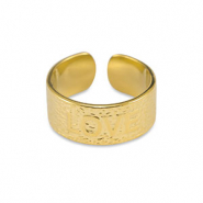 Stainless steel rings ''Love'' Gold
