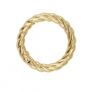 Jewellery findings key chain ring twisted Gold