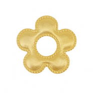 Stainless steel charms/connector flower Gold