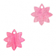 Resin pendants flower Pink