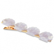 Hair accessories hairclips shell Lilac