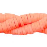 Katsuki beads 6mm Neon coral orange