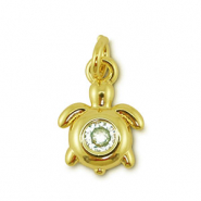 Brass TQ metal charms turtle Gold
