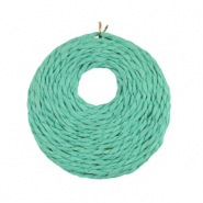 Raffia pendants 53mm Green