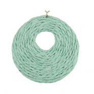Raffia pendants 53mm Mint Green