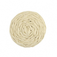 Raffia pendants 25mm Beige