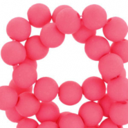8 mm acrylic beads Neon Pink