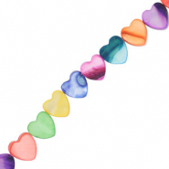 Shell beads heart Multicolour