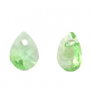 Crystal glass charms drop Light Green