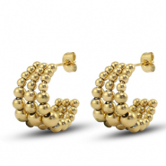 Stainless steel earrings / earpins Gold