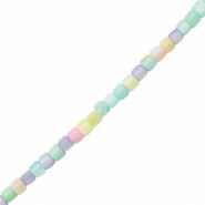 Shell beads tube Pastel Multicolor
