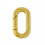 Stainless Steel findings clasp oval Gold