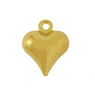 Stainless steel charms heart Gold