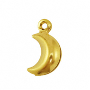 Stainless steel charms moon Gold