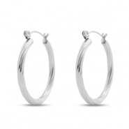 Stainless steel earrings creole Silver