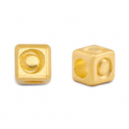 DQ O European metal letter beads Gold (nickel free)