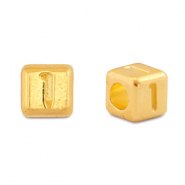 DQ 1 European metal letter beads Gold (nickel free)