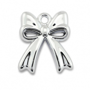 Acrylic charms bow Silver