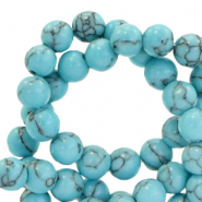 Natural stone beads Calcite 6mm Turquoise Blue