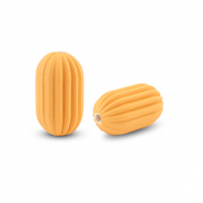 Acrylic beads oval Orange