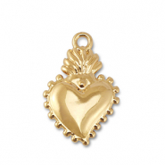 Metal charms heart Gold