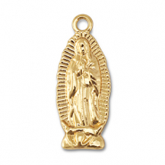 Metal charms praying woman Gold