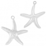 Stainless steel charms starfish Silver