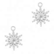 Stainless steel charms sun Silver