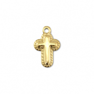 Stainless steel charms cross Gold