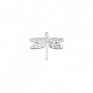 Stainless steel charms dragonfly Silver