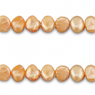 Freshwater pearls nugget oval Peach-Orange