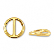 DQ European metal sliders round Gold (Nickelfree)