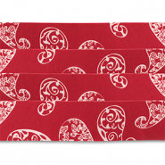Bandana set of 4 Red-White