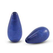 Polaris Elements drop shaped beads Polmo Royal Blue