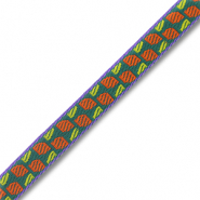 Ribbon text Green-Orange-Purple