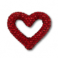 Bohemian beads heart Red