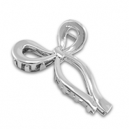 Hair accessories hair clamp Bow Silver