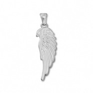 Stainless steel charms wing Silver