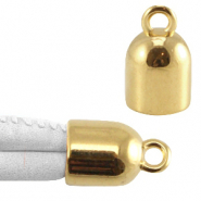 DQ European metal end cap with loop Gold (nickel free)