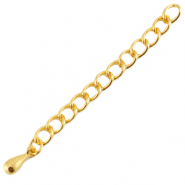 DQ European metal findings extension chain Gold (nickel free)