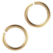 DQ European metal jump ring 6.5mm Antique Bronze (nickel free)