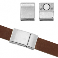 DQ metal magnetic clasp &Oslash;10x2.2mm Antique silver (nickel free)