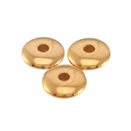 DQ metal beads disc 4x1.5mm Rose gold (nickel free)