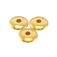DQ metal beads disc 4x1.5mm Gold (nickel free)