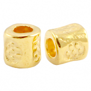 DQ European metal tube beads Gold (nickel free)