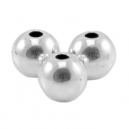 DQ European metal beads 6mm Antique Silver (nickel free)