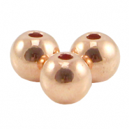 DQ European metal beads 3mm Rose Gold (nickel free)
