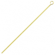 DQ European metal eyepins 70mm Gold (nickel free)