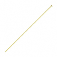 DQ European metal headpins 50mm Antique Bronze (nickel free)