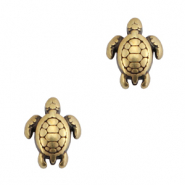 DQ European metal beads turtle Antique Bronze (nickel free)